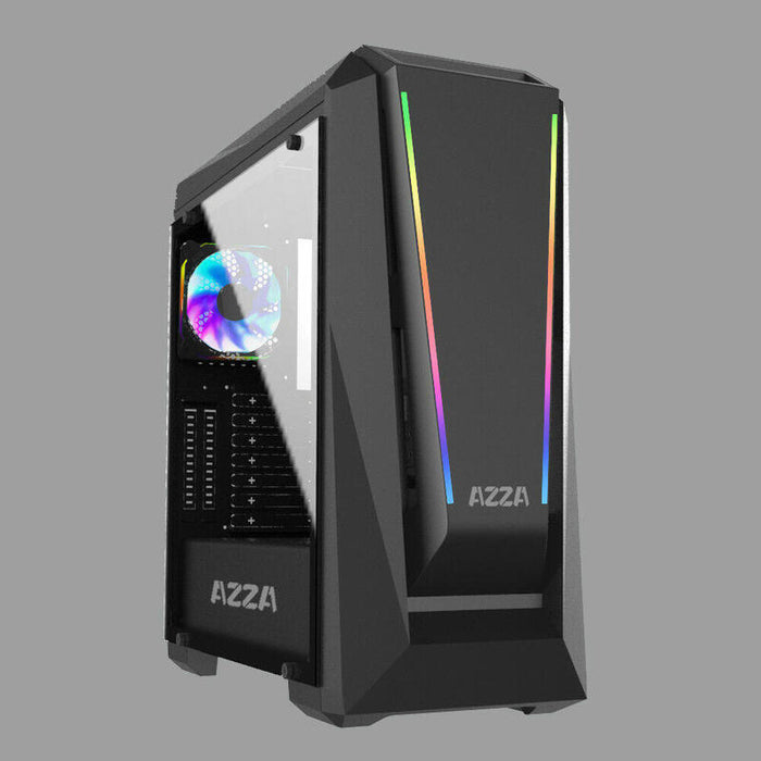 Caja Pc Azza Midi Atx Chroma 410a (B/Win) 1x Rgb  Csaz-410a