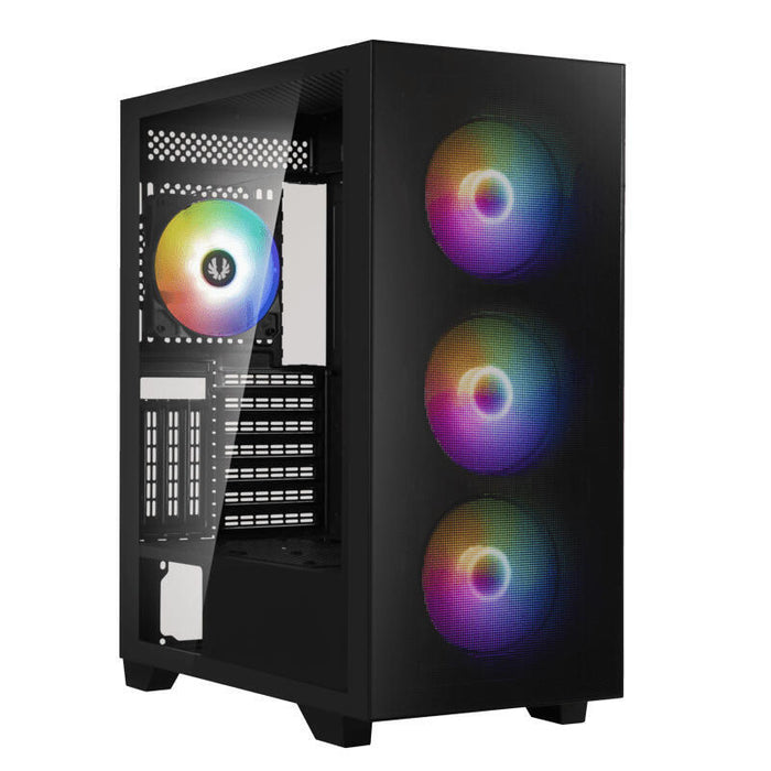 Caja Semitorre Atx Flow A-Rgb Black Bitfenix Int: 2x3.5;4+1x2.5/ 2xusb3.0/Audio/ Cristal Templado