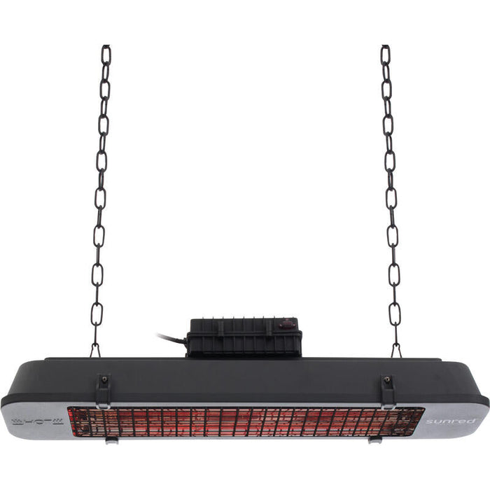 Calefactor Sunred Rd-Dark-Vin25h, Oscuro Vintage, Colgante, Potencia 2500 W, Negro