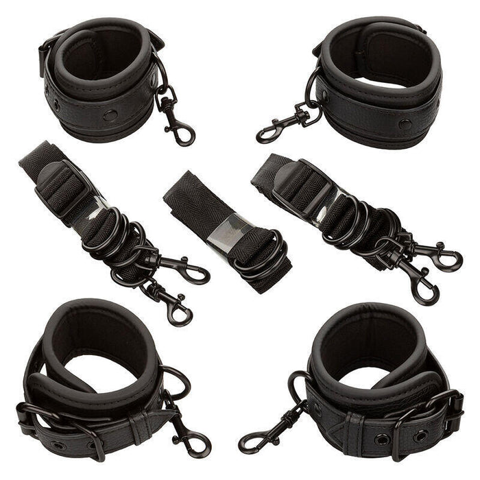 Calexotics - Nocturnal Restricciones De Cama Cuero Ajustable Negro