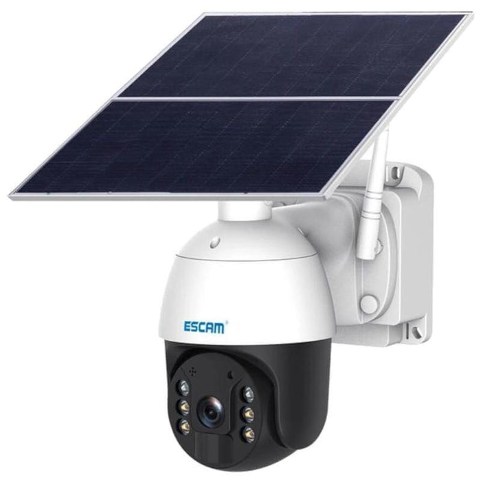 Cámara De Seguridad Ip Escam Qf624 Solar Wifi 24 Horas De Grabación Blanco