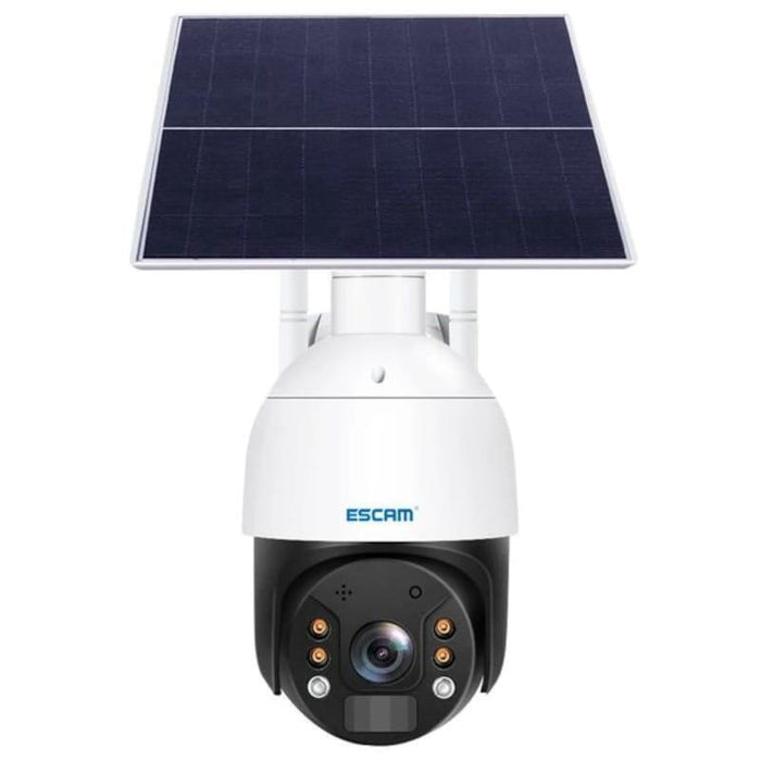 Cámara De Seguridad Ip Escam Qf624 Solar Wifi 24 Horas De Grabación Blanco