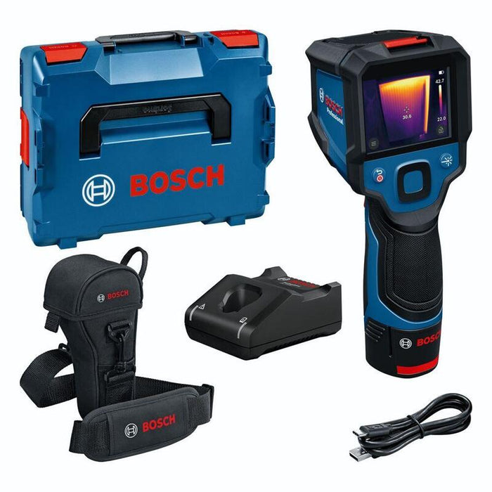 Cámara Termográfica  Bosch Professional  Inalámbrica Gtc 12v-450-13 Professional, Detector Térmico Azul/Negro, Batería De Ion De Litio 2,0ah, En L-Boxx 0601083900