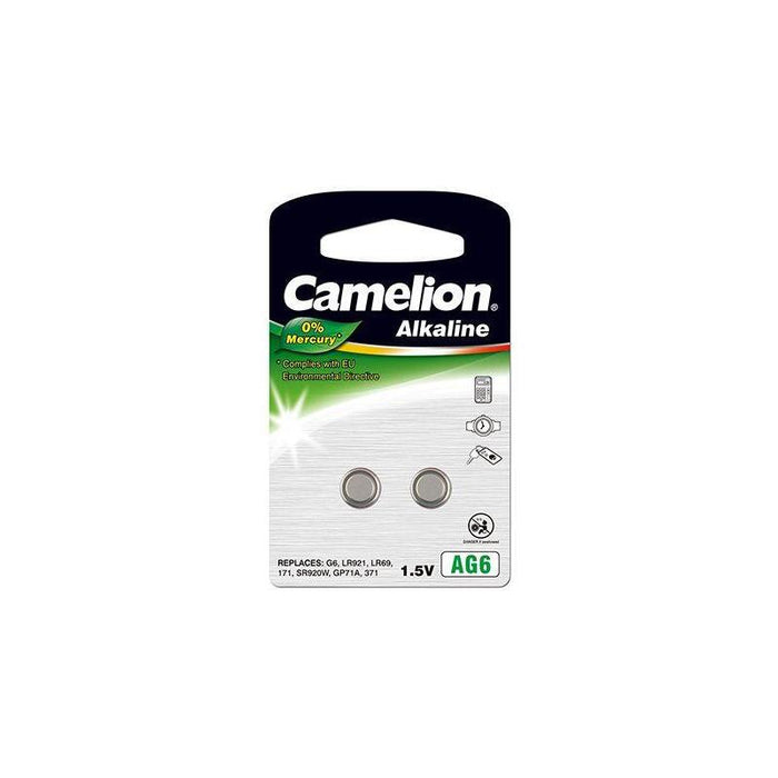 Camelion Ag6/Lr69/Lr921/371, Pila De Boton  Alcalina, 2 Pieza(S)