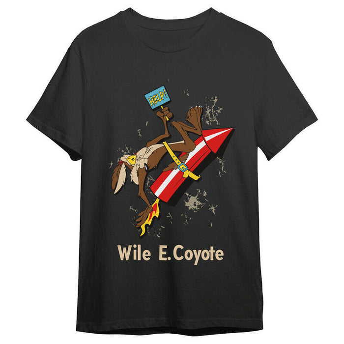 Camiseta Coyote Cohete Looney Tunes Adulto Talla L