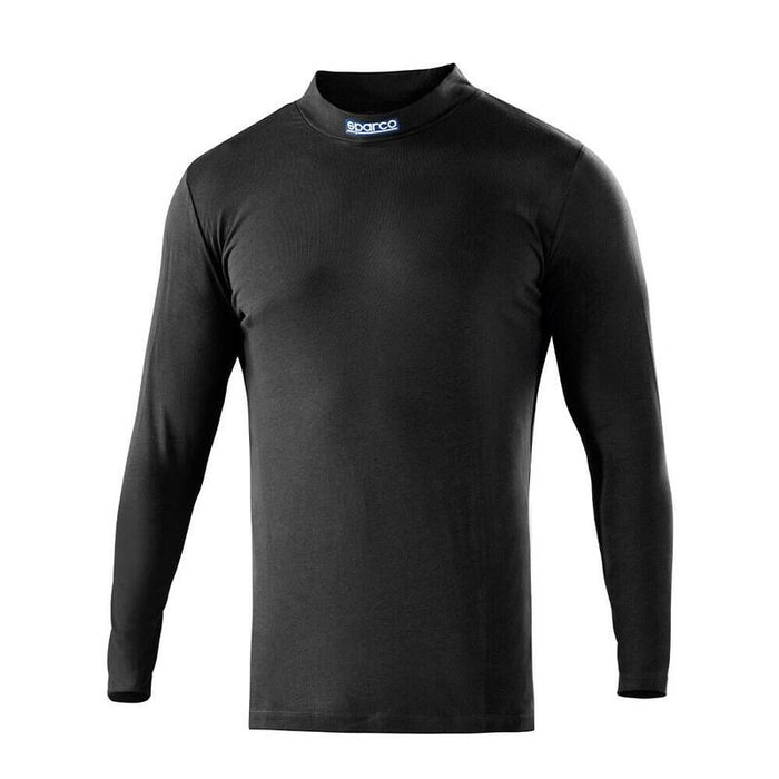Camiseta De Manga Larga Y Cuello Perkins, Negra, B-Rookie, Talla Xl