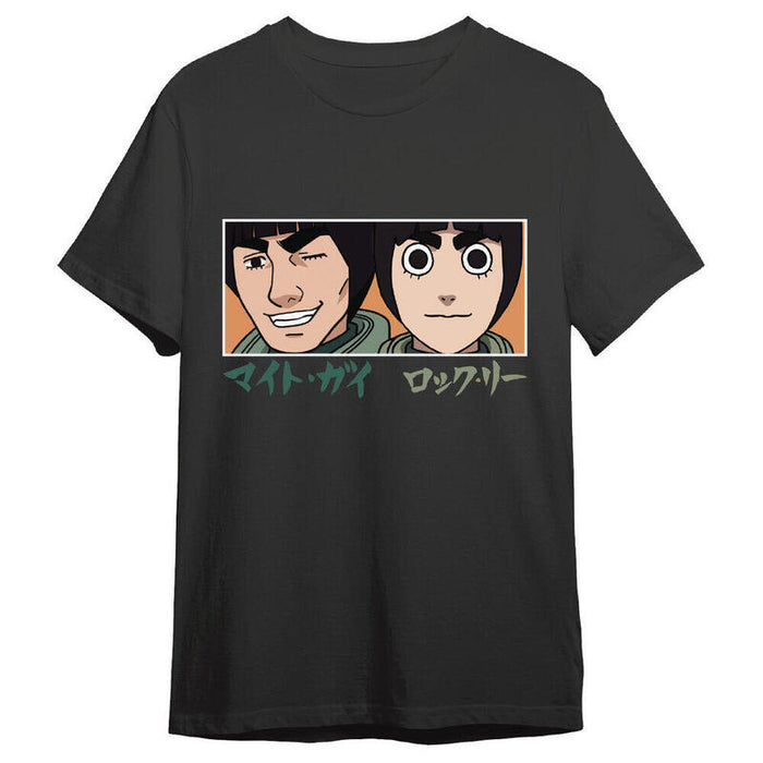 Camiseta Guy Sensei & Rock Lee Eyes Naruto Shippuden Adulto Talla Xl