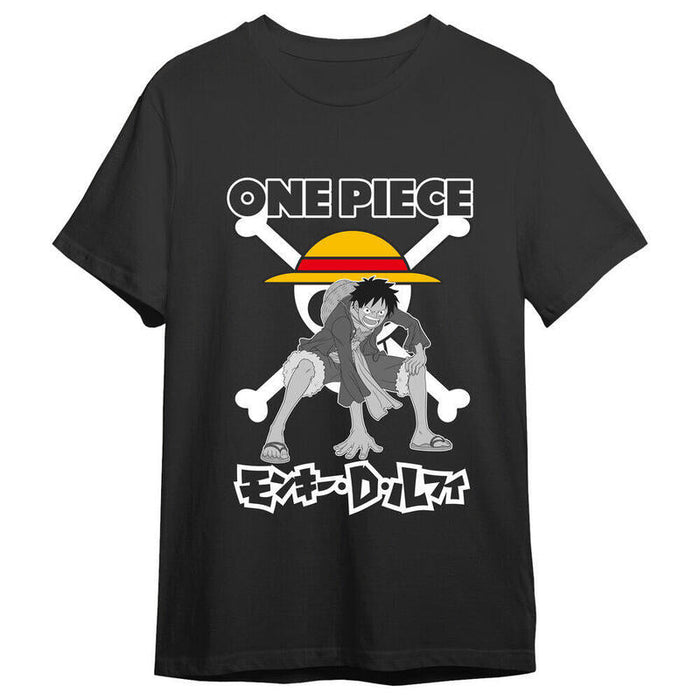 Camiseta Monkey D. Luffy Skull One Piece Adulto Talla L
