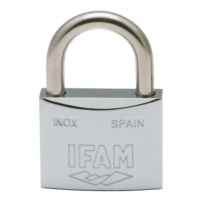 Candado Inoxidable 50al 50mm Con 2 Llaves. Arco Largo. Ifam