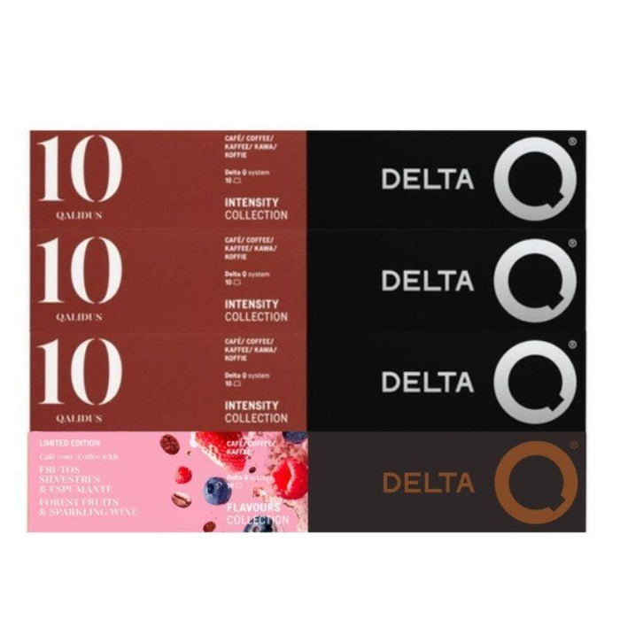 Cápsula Delta Combo Qualidus + Frutos Silvestres & Espumante Del Para Cafeteras Delta Caja De 40