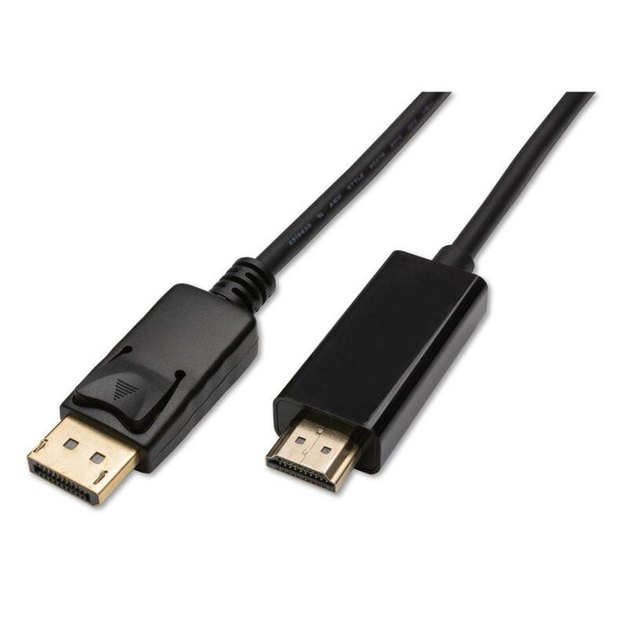 Captiva Cable Displayport Zu Hdmi Schwarz 4k 60hz 2m Highspeed Dp Zu Hdmi