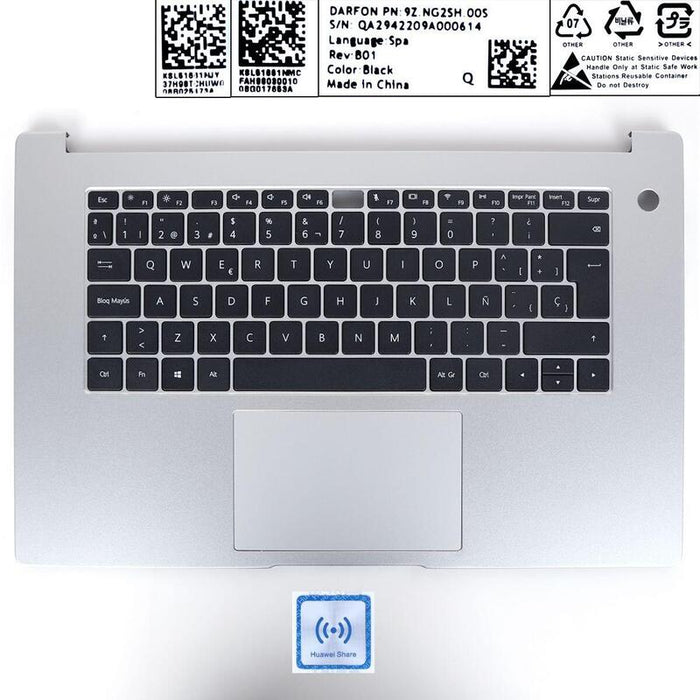 Carcasa Superior Para Portátil Huawei Matebook D15 Bob Wae9p Boh Waq9l Bohl