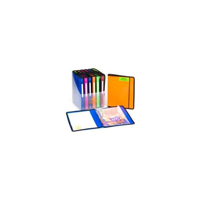 Carchivo Carpeta Anillas 4x25mm Pp Diagonal Folio C/ Goma Plana Azul-