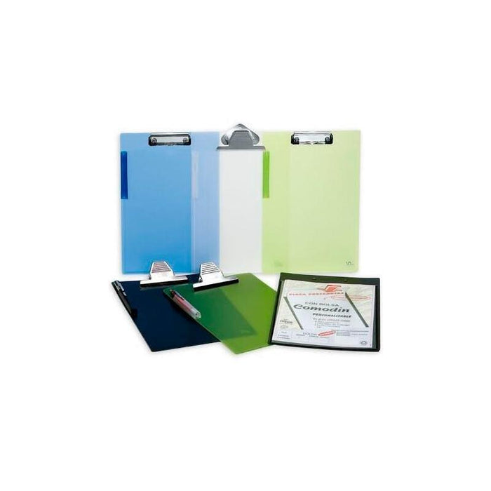 Carchivo Carpeta Con Pinza Pp 24x35cm Pinza Alambre Canguro Verde Translucido