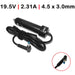 Cargador De Coche Para Portátil Hp Split 19.5V 2.31A 4.5 X 3.0Mm 45W