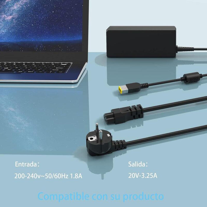 Cargador Compatible Con Lenovo 20v-3,25a 65w 0a36262  Fru0636262