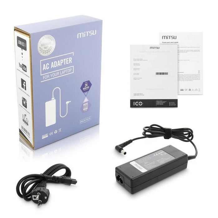 Cargador De Portátil Mitsu 19.5v 4.7a 6.5x4.4 Pin - Sony