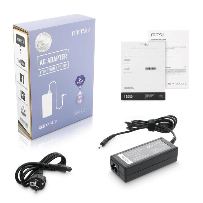 Cargador De Portatil Mitsu 19v 3.42a (3.0x1.1) - Acer