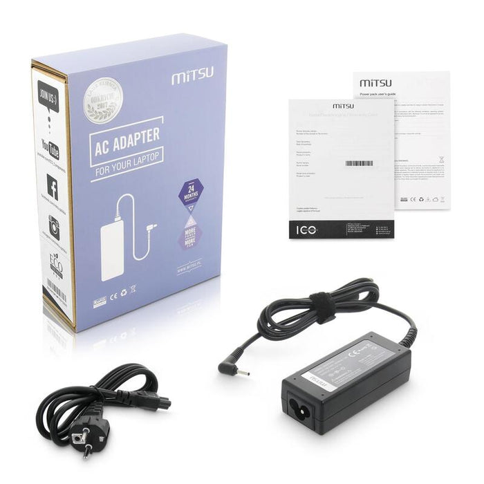 Cargador De Portátil Mitsu 19v 3.42a 4.0x1.35 - Asus