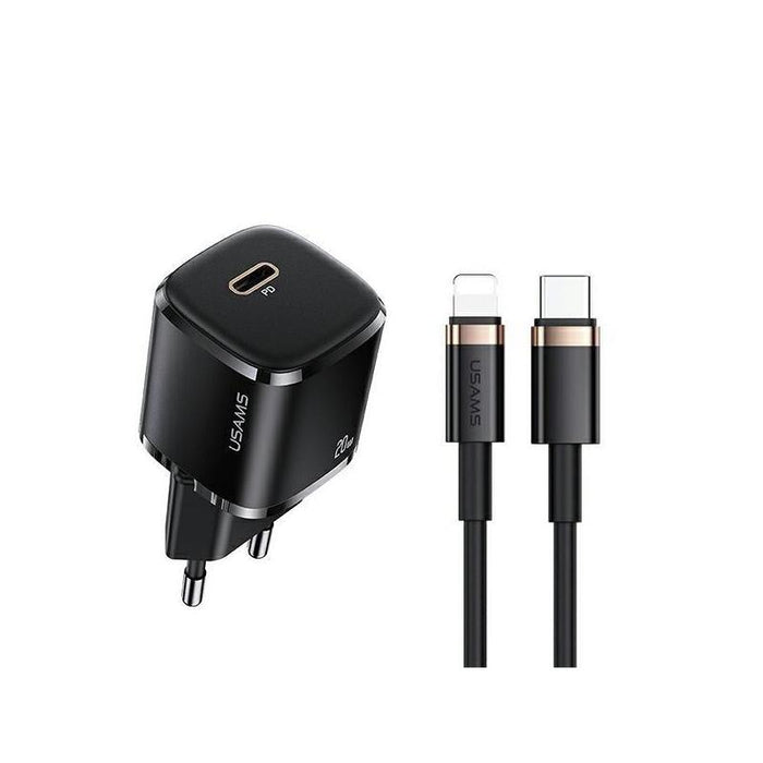 Cargador De Red 1xusb-C T36 20w + Cable Lightning Pd3.0 Fast Charging