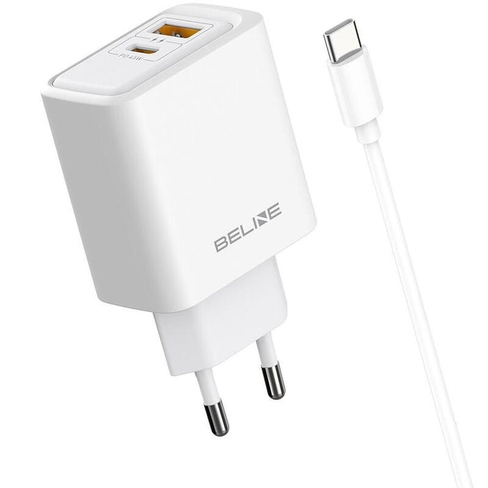 Cargador De Red 45w Usb-A/Usb-C Con Cable Gan Pd Blanca