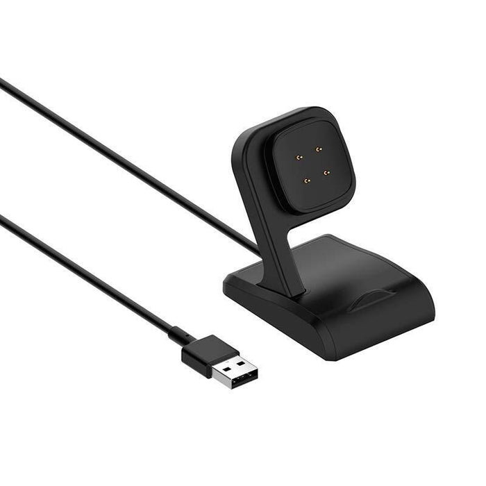 Cargador Fitbit Versa 3 / Versa 4 Con Soporte Negro