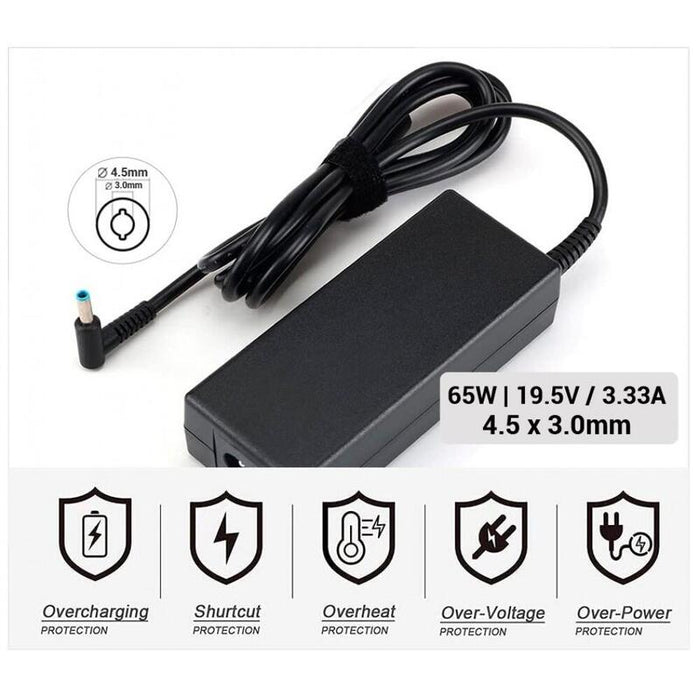 Cargador Hp Compatible - 19.5v / 3.33a - 4.5 X 3.0mm - 65w