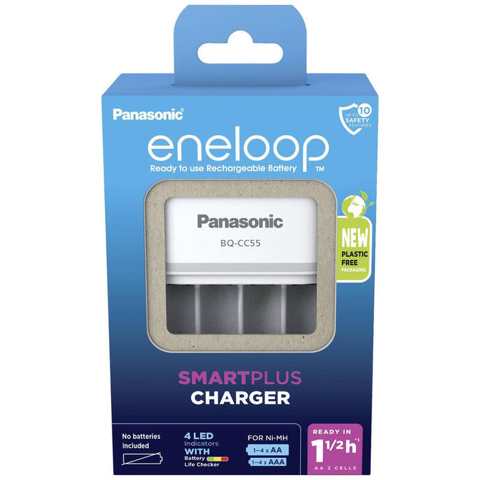 Cargador Inteligente Y Rapido Panasonic Eneloop Bq-Cc55e