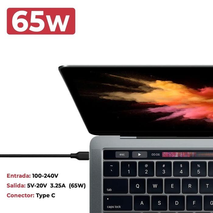Cargador Lenovo Thinkpad L13 Gen 2 Usb-C 65W (20Vh/20Vj)