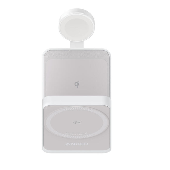 Cargador Magnetico Anker Maggo 15w 3in1 Blanco