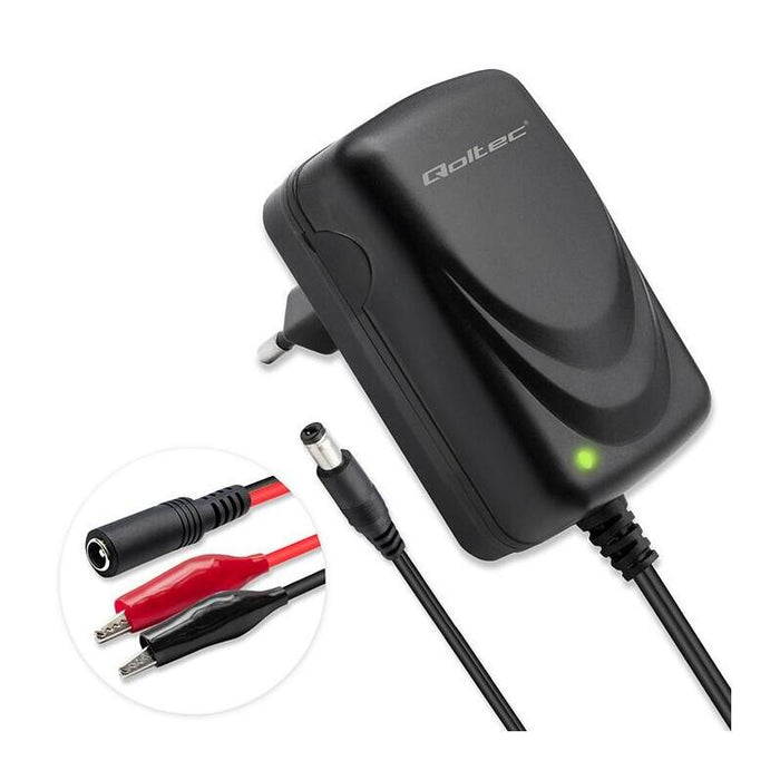 Cargador Para Batería Agm Gel Std Prostownik 6v/12v 6w 5.5x2.1 Cable 1.8m