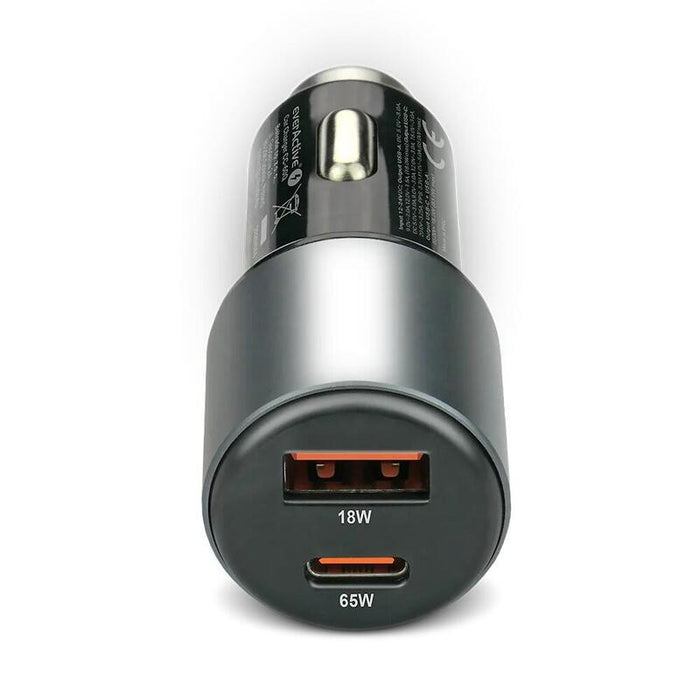 Cargador Para Coche Cc-60q Qc3.0 83w 1x Usb + 1x Usb-C Pd Negro