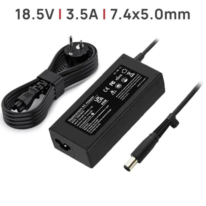 Cargador Para Portátil 18.5v 3.5a 65w 7.4x5.0mm Clavija Con Pin