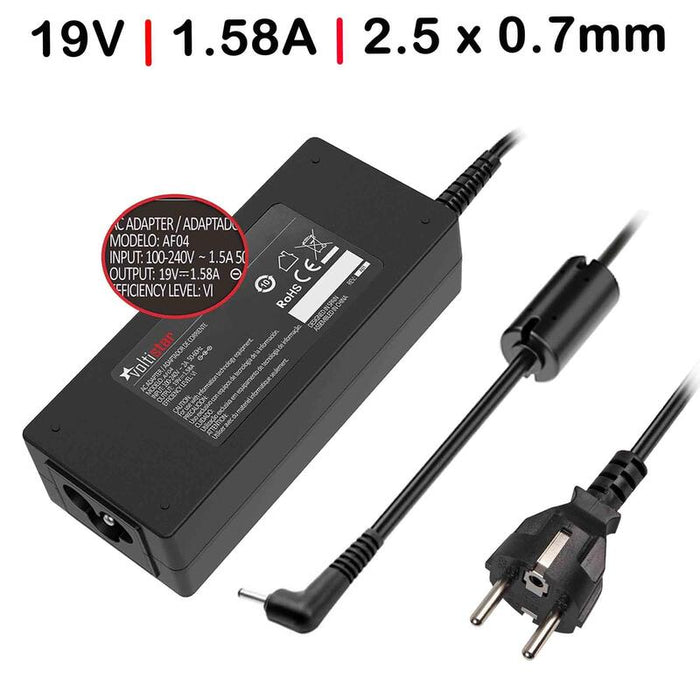 Cargador Para Portatil Asus 19v 1.58a 2.5x0.7 Mm 30w
