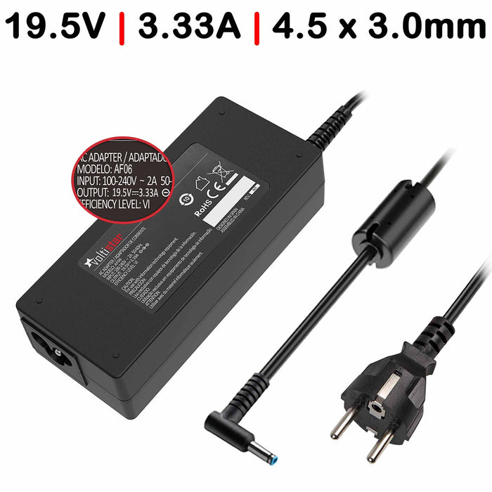 Cargador Para Portátil Hp 255 G3 19.5V 3.33A 4.5X3.0Mm