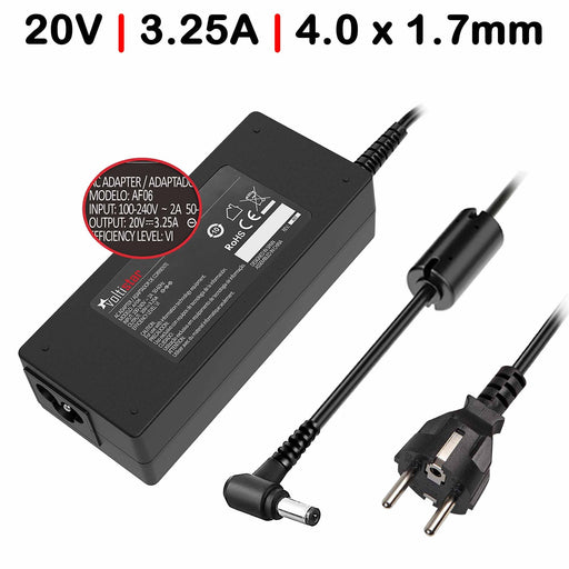 Cargador Para Portátil Lenovo Ideapad 330S-15Ikb 20V 3.25A 4.0X1.7Mm