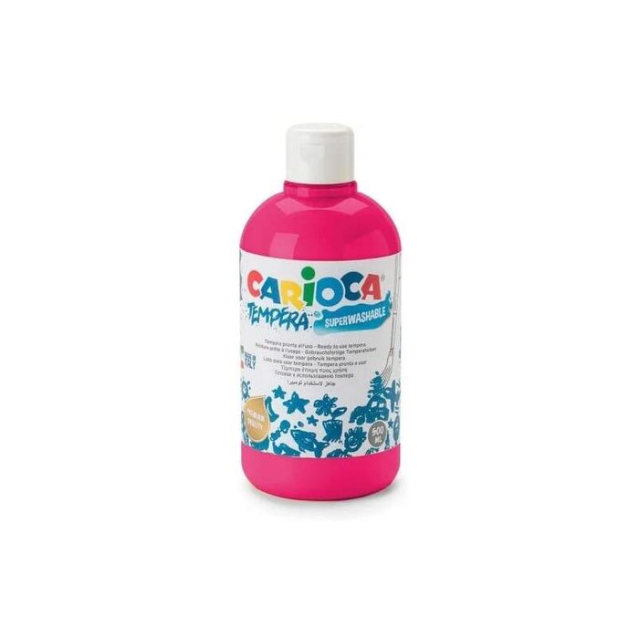 Carioca Botella Tempera - Colores Superlavables - Faciles De Mezclar - Alta Opacidad - Aplicable En Materiales Porosos