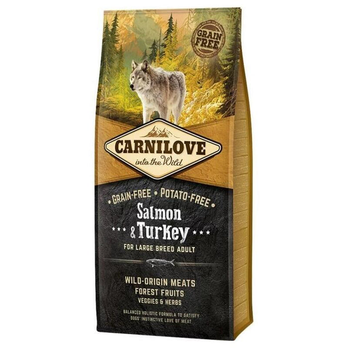 Carnilove Salmón Y Pavo Adulto Pienso Para Perros De Raza Grande - 4kg