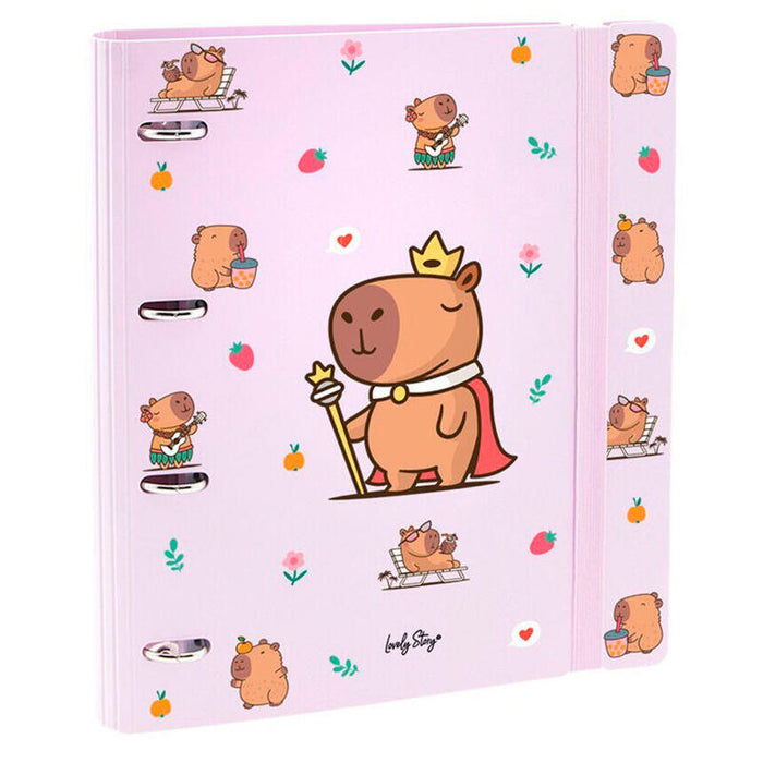 Carpeta Anillas Majesty Capibara