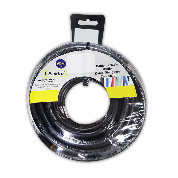 Carrete Acril. Negro 3x2,5mm  10mts.