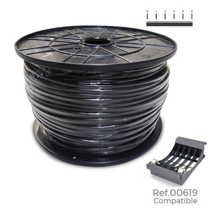 Manguera Tubular Vv-K06/1kv 3 G 2,50 Mm² Negra, 150 M. (Bobina Grande)