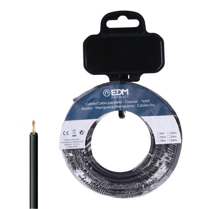 Carrete Cablecillo H07z1-K 6,00 Mm² Negro, 20 M