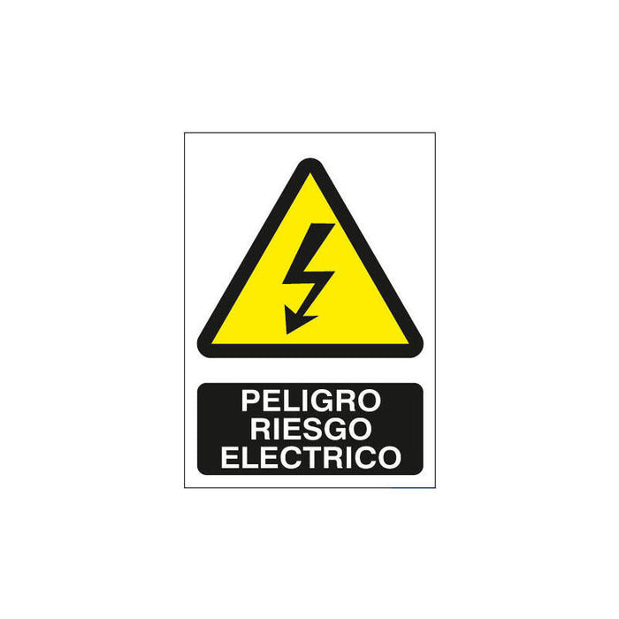 Cartel De Señalización Peligro Riesgo Eléctrico