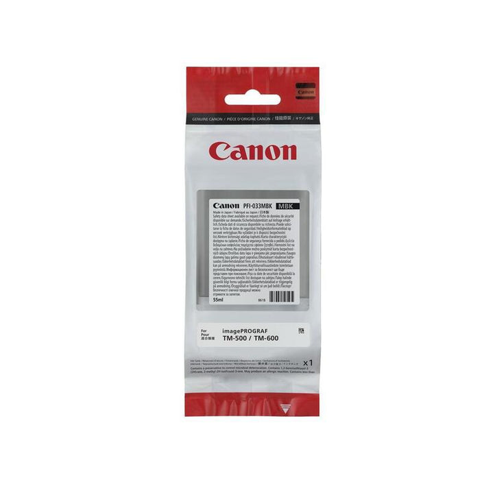 Cartucho Canon Pfi-033mbk Mate Black