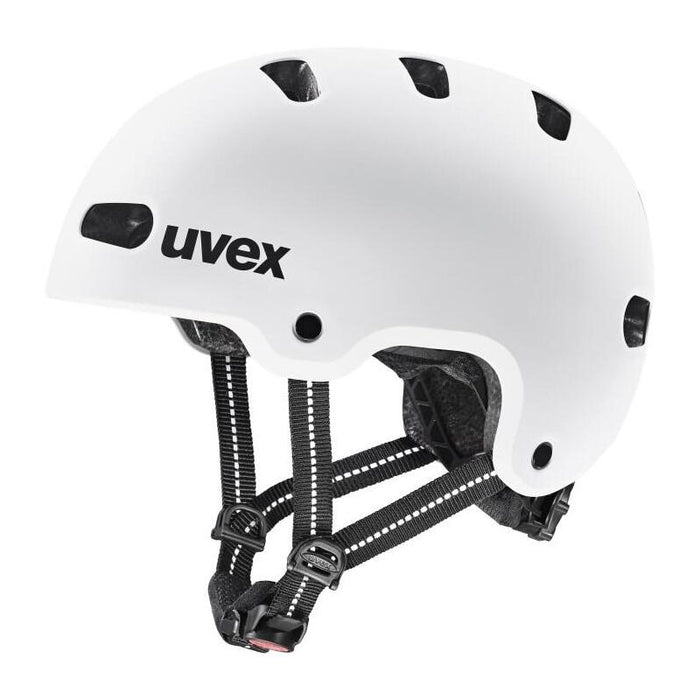 Casco De Bicicleta Infantil Uvex Kid 4 55-58cm, Blanco Mate