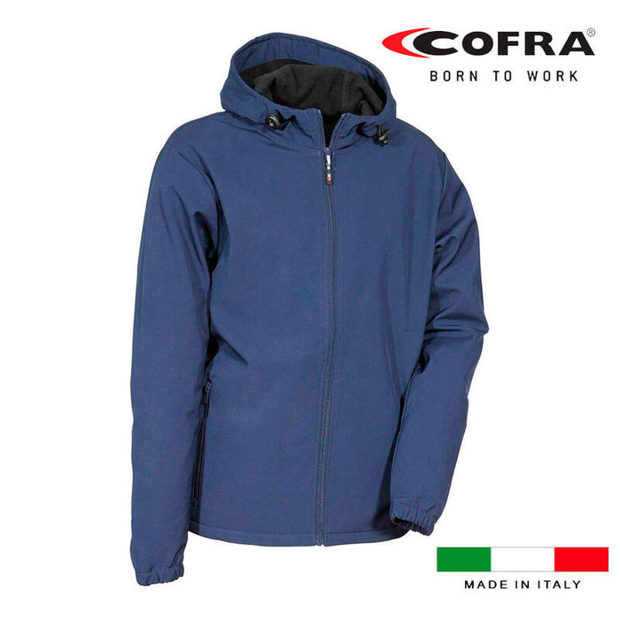 Cazadora Softshell Vannas Azul Marino Cofra Talla Xl