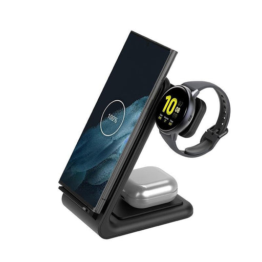 EAN 5904310703550 - Crong PowerSpot Auriculares, Smartphone, Reloj inteligente Negro USB Cargador inalámbrico Carga rápida In imagen 1
