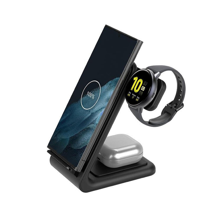 EAN 5904310703550 - Crong PowerSpot Auriculares, Smartphone, Reloj inteligente Negro USB Cargador inalámbrico Carga rápida In imagen 1