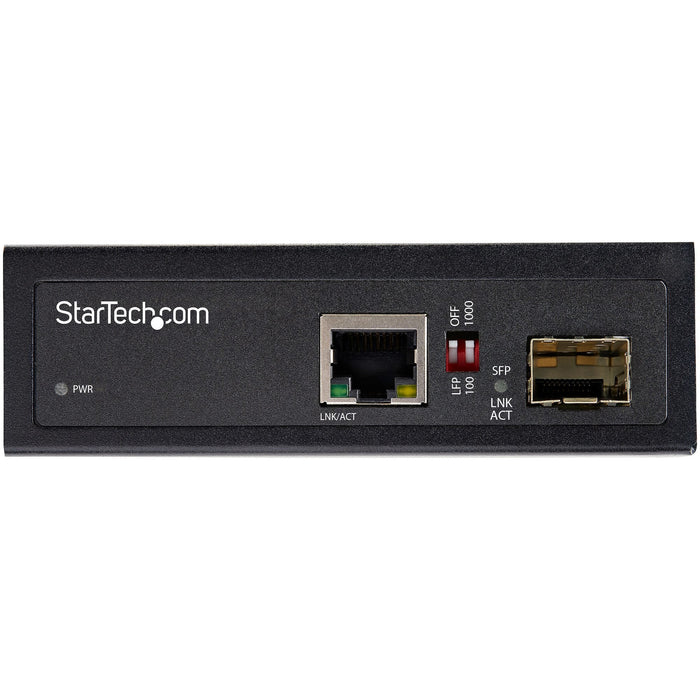 Startech.Com Conversor De Medios Ethernet Industrial De Fibra Multi O Monomodo A 1gb Ethernet - Sfp A Rj45 - Convertidor - Ip30 (Imc1gsfp)