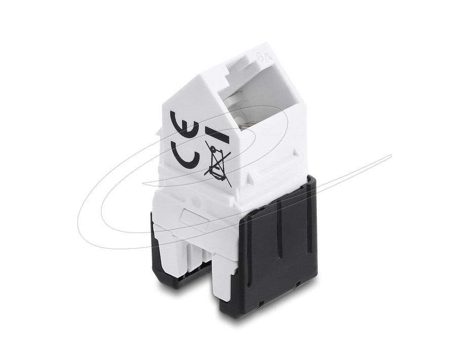 Delock Keystone Modulorj45 Hembra A Lsa Cat.6a 45° Angulare Hembra Ungeschirm